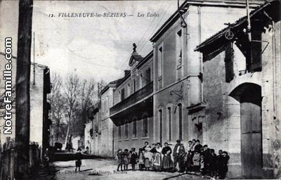 Photos cartes postales anciennes Villeneuve-l  s-B  ziers  34420