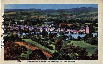 Photos cartes postales anciennes Peyrat-le-Ch  teau  87470