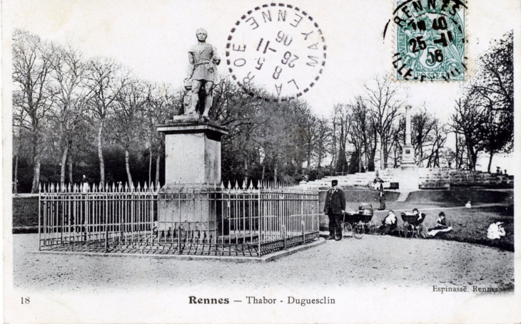 Thabor - Duguesclin, vers 1906 (carte postale ancienne). - Rennes