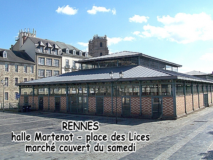 Halle Martenot, Place des Lices, brocantes 20/21 sept., 16 nov., 25 janv.15  - Rennes