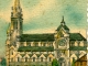 Le Pont des Jacobins et l'Eglise Saint-Martin (carte postale de 1940)