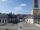 Musée de l'Evêché  Beaux Arts de Limoges : vue sur la cour et les clochers de la ville