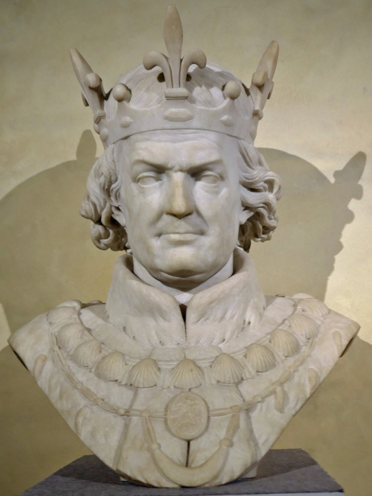 Le château : buste du roi René - Angers