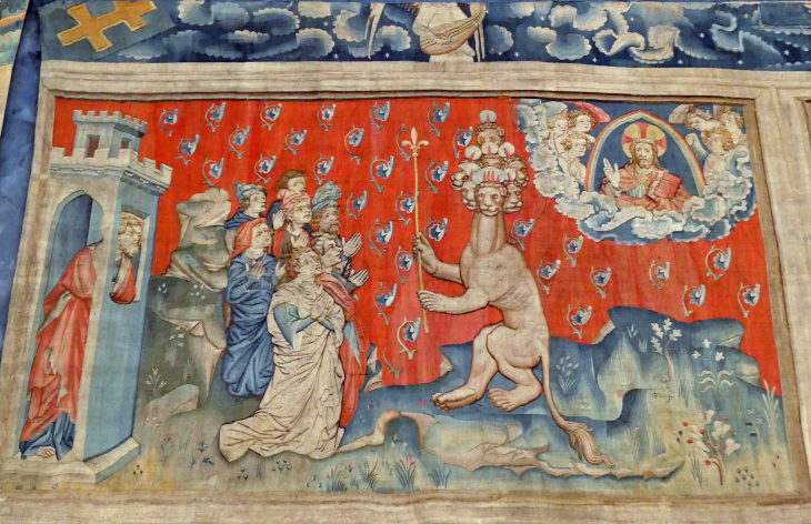 La tenture de l'Apocalypse : Les 3 anges Nouvelle adoration de la bête - Angers