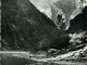 Le Drac avant la mise en eau du barrage ( carte postale de 1950)
