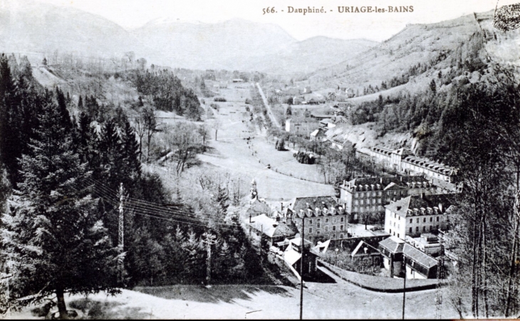 Uriage les Bains, vers 1920 (carte postale ancienne). - Saint-Martin-d'Uriage