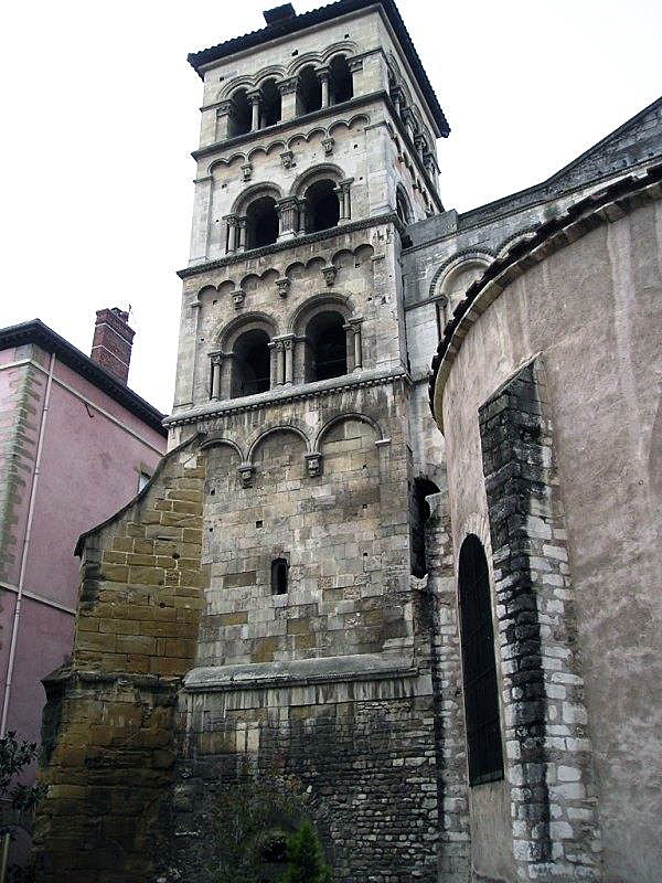 Saint André le Bas : le clocher - Vienne