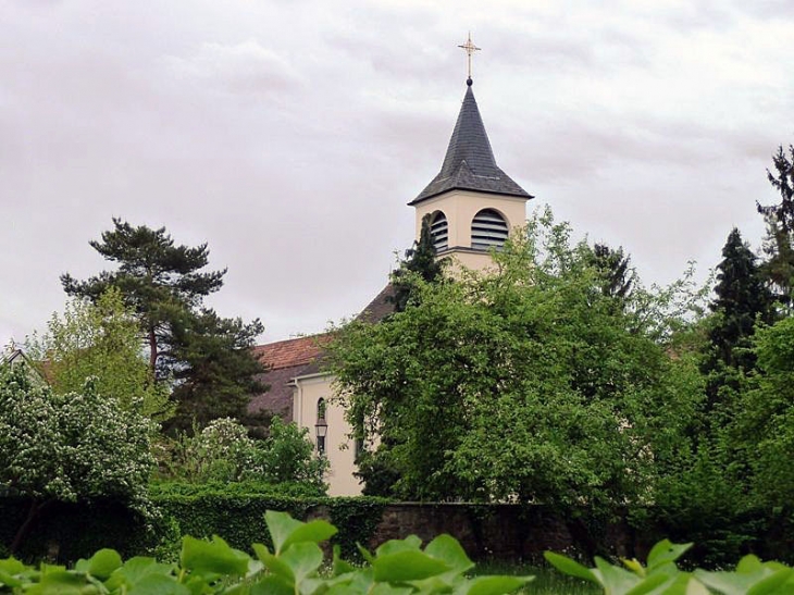 Vue sur l'église - Baldenheim