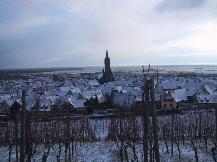 Vue sur le village 18.12.05 - Dambach-la-Ville