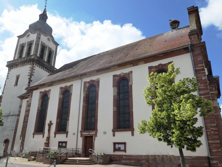 L'église simultanée (cultes catholique et protestant) - Dettwiller