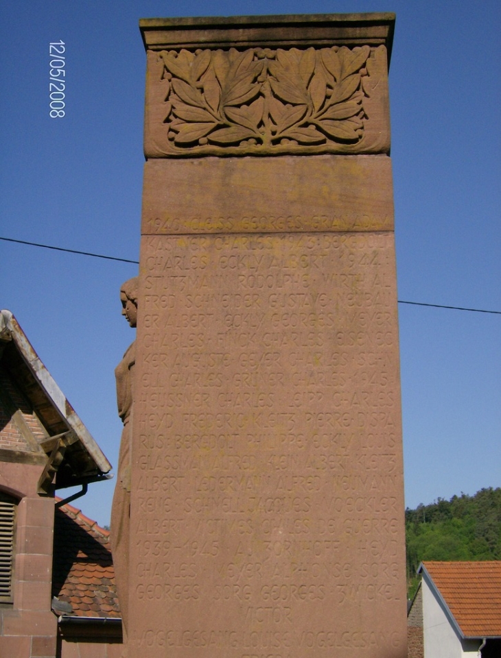 Monument aux morts - Dossenheim-sur-Zinsel