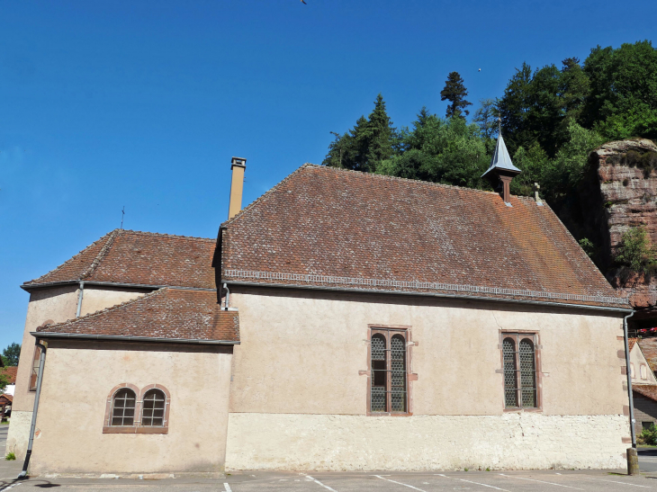 Le temple luthérien dans l'ancienne chapelle simultanée - Eschbourg