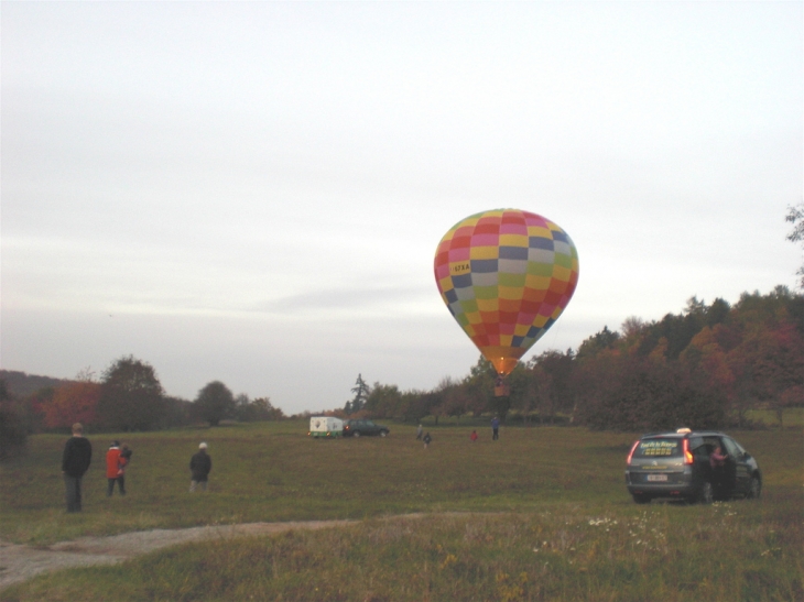 Atterrissage de la montgolfière Seebach - Gœrsdorf