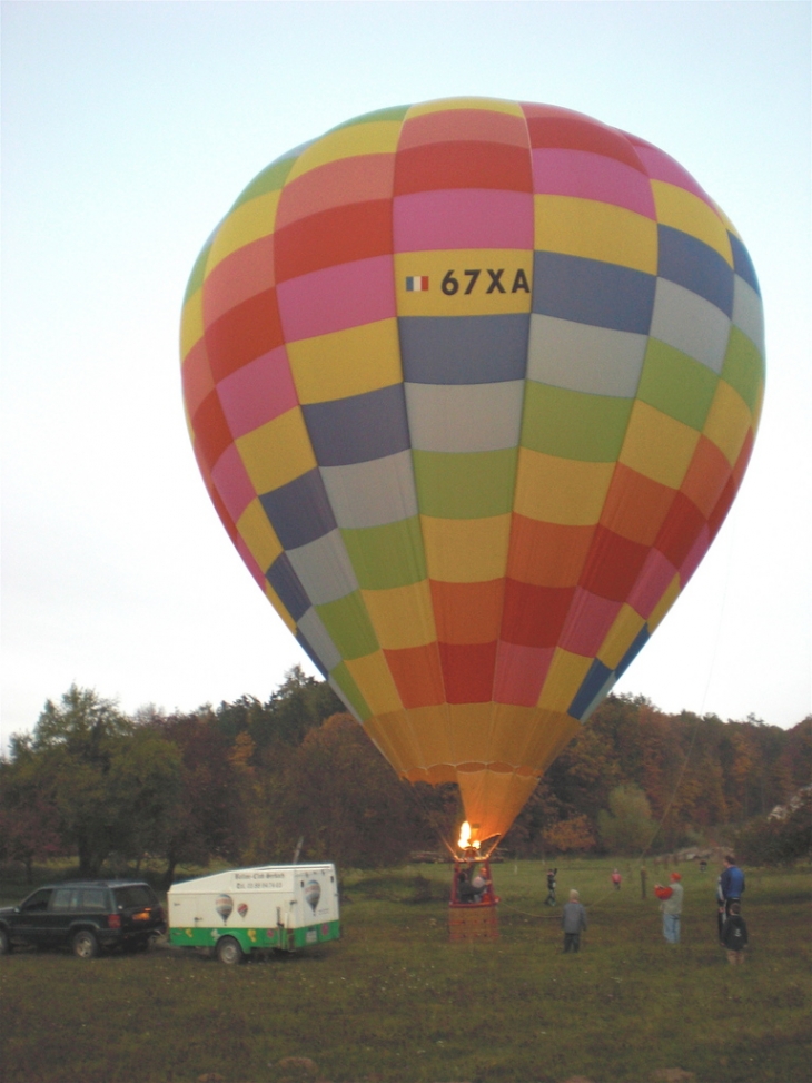 Atterrissage de la montgolfière Seebach - Gœrsdorf