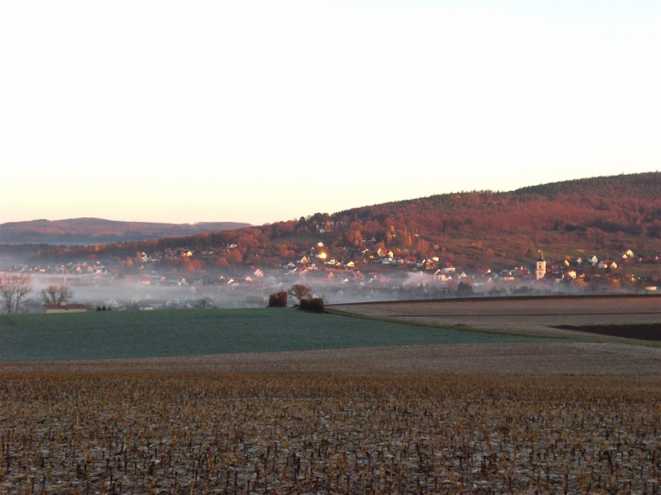 Vue du village  automne 2009 - Gœrsdorf