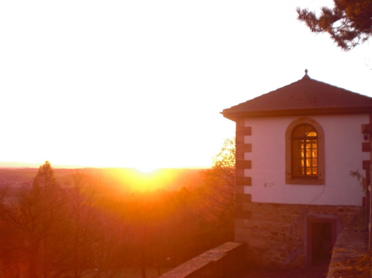 Couché de soleil vue du Liebfrauenberg - Gœrsdorf