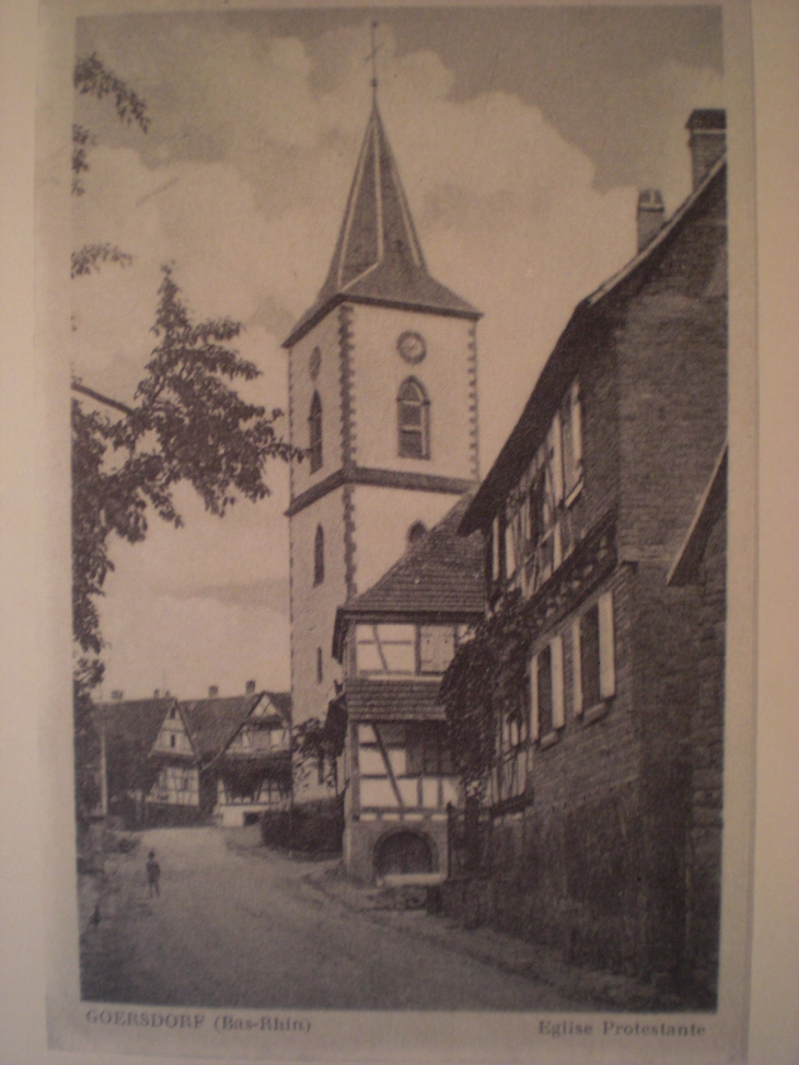 Rue Principale église protestante - Gœrsdorf