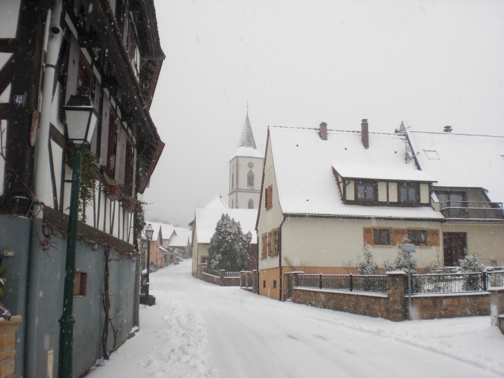 Rue Principale église protestante - Gœrsdorf