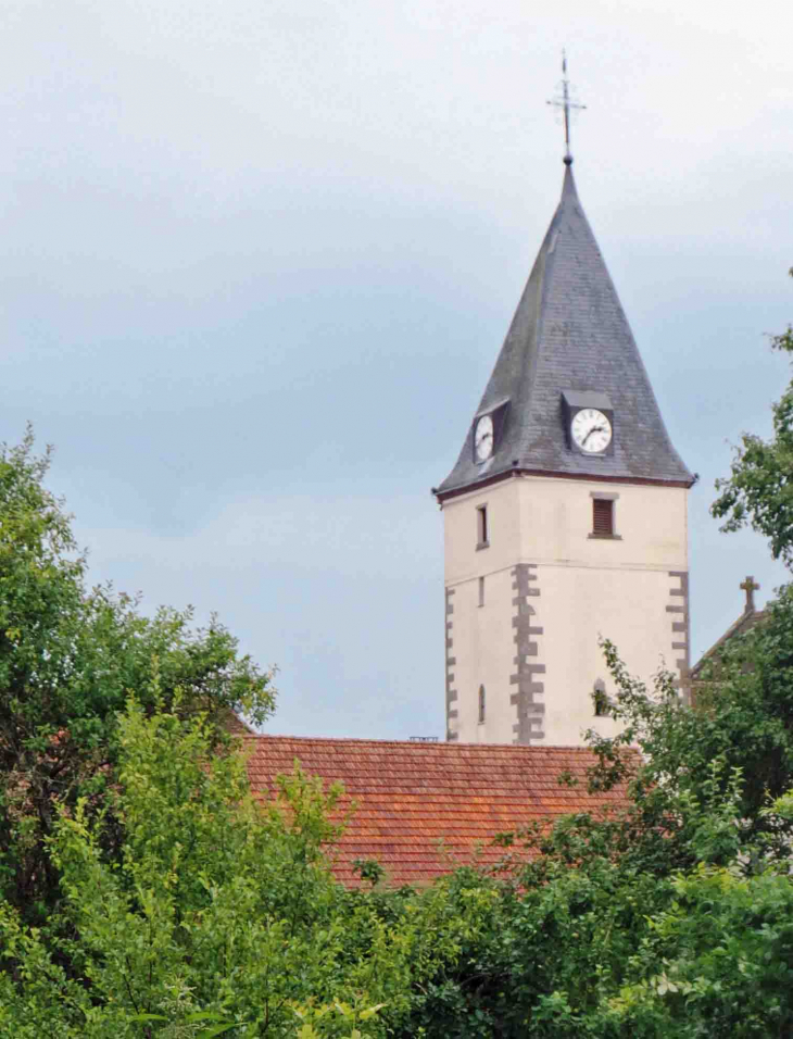 Le clocher de l'église - Harskirchen