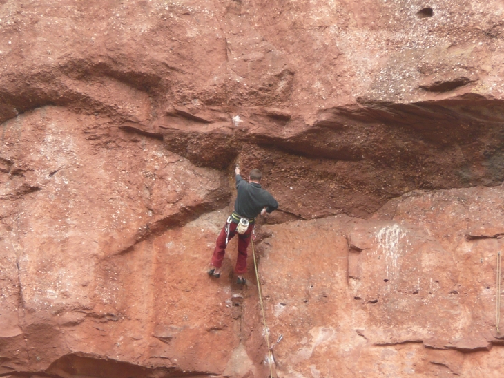 Escalade de la falaise du Krontal - Marlenheim