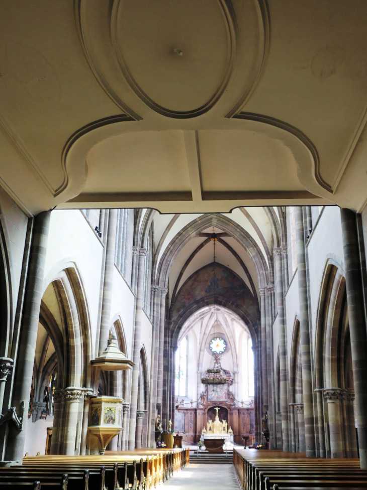 L'intérieur de l'abbatiale - Marmoutier