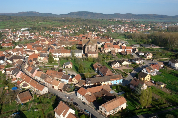 Vue du ciel - Marmoutier