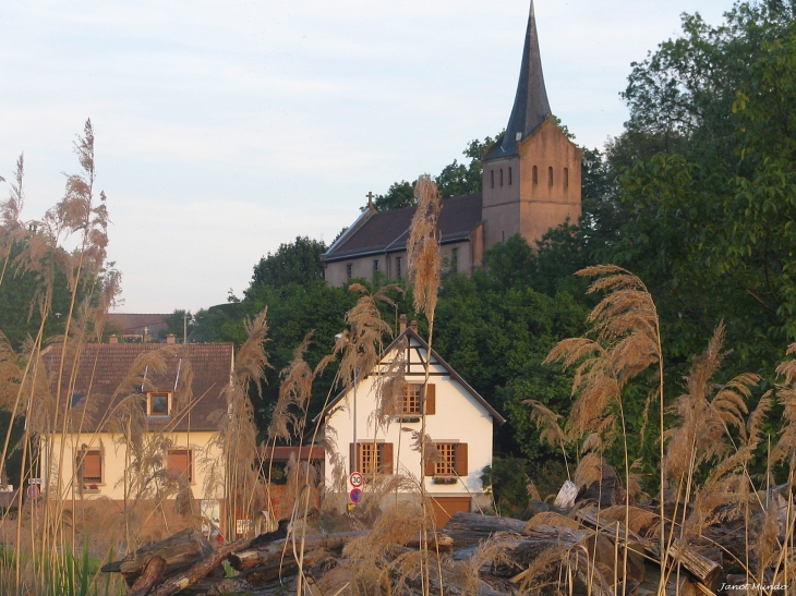 église protestante , classée monument historique - Mundolsheim