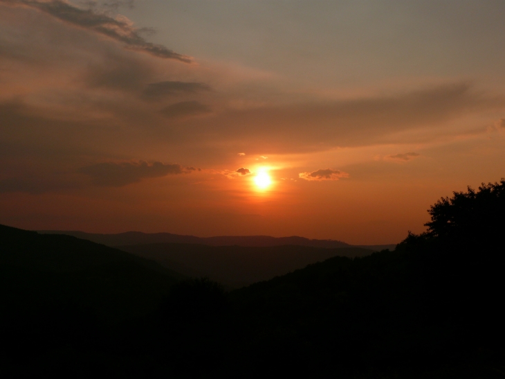 Coucher de soleil sur Natzwiller