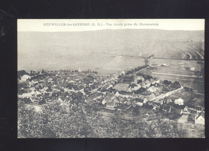 Vue depuis le chateau du hunenbourg, anne 1930 - Neuwiller-lès-Saverne