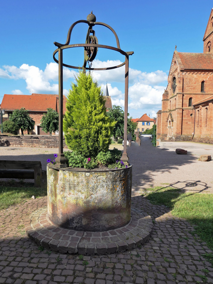 Puits vue sur les deux églises - Neuwiller-lès-Saverne