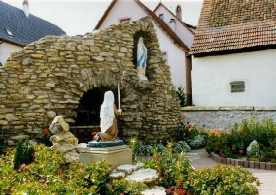 Grotte de Lourdes du village - Riedseltz