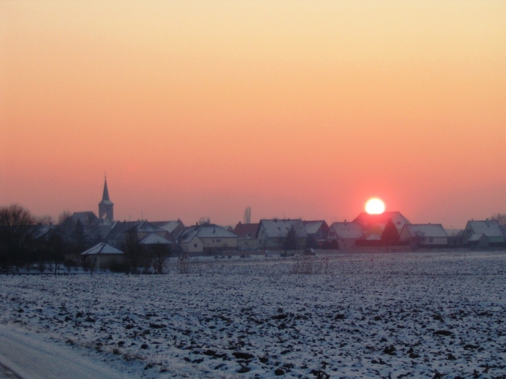 Salmbach - Coucher de soleil