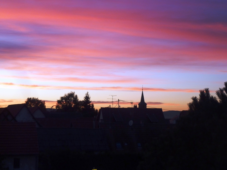 Coucher de soleil  - Salmbach