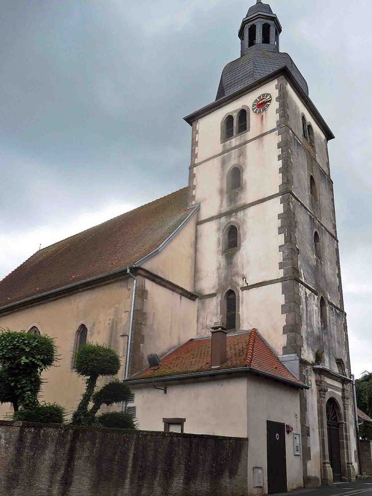 Villeneuve  : l'église luthérienne - Sarre-Union