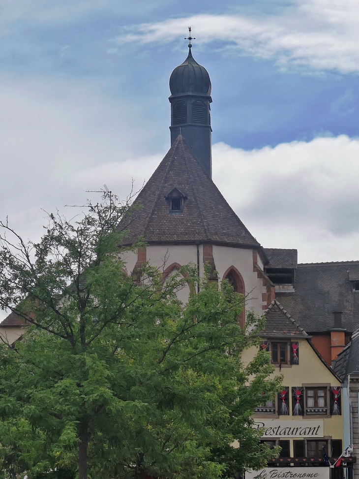 Vue sur le clocher de l'église des Récollets - Saverne