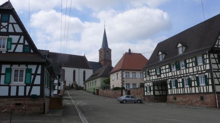 Vue de l'eglise - Schleithal