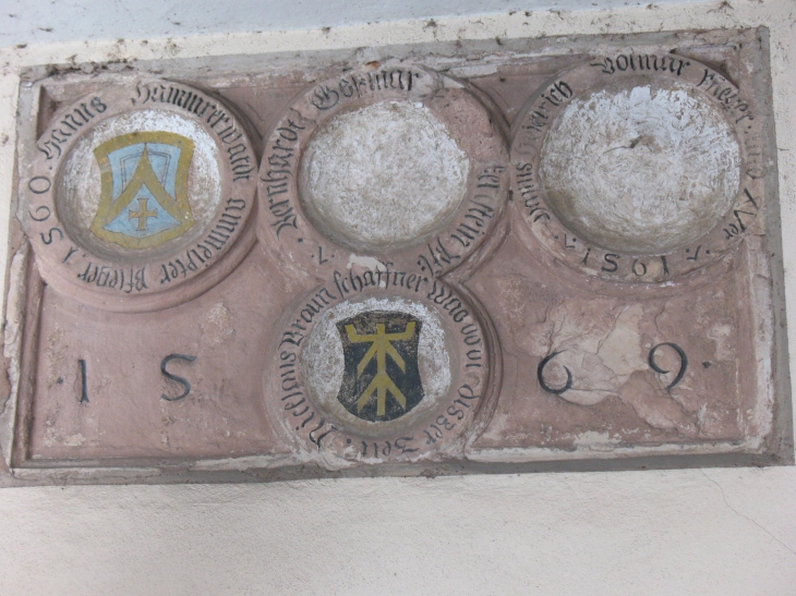 CARTOUCHES A  L ENTRE  HOTIPALE CIVILE 1569 - Strasbourg