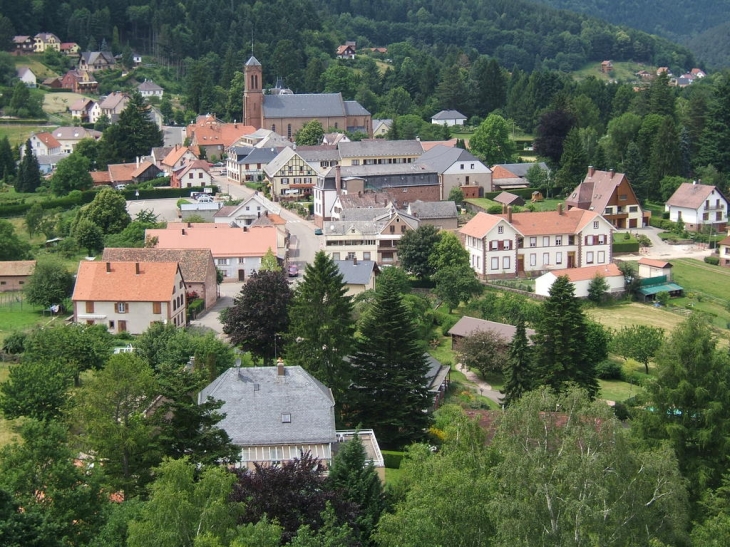 Vue depuis le donjon du château - Wangenbourg-Engenthal