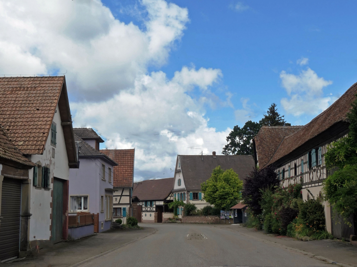 La rue principale - Wickersheim-Wilshausen