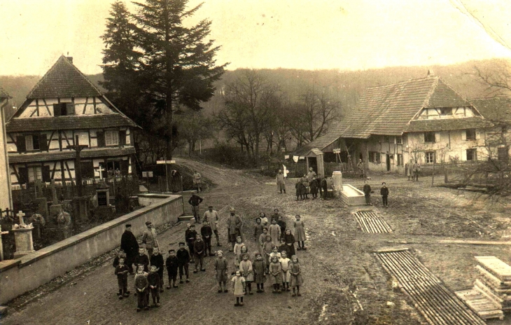 Place du village en 1916 - Diefmatten