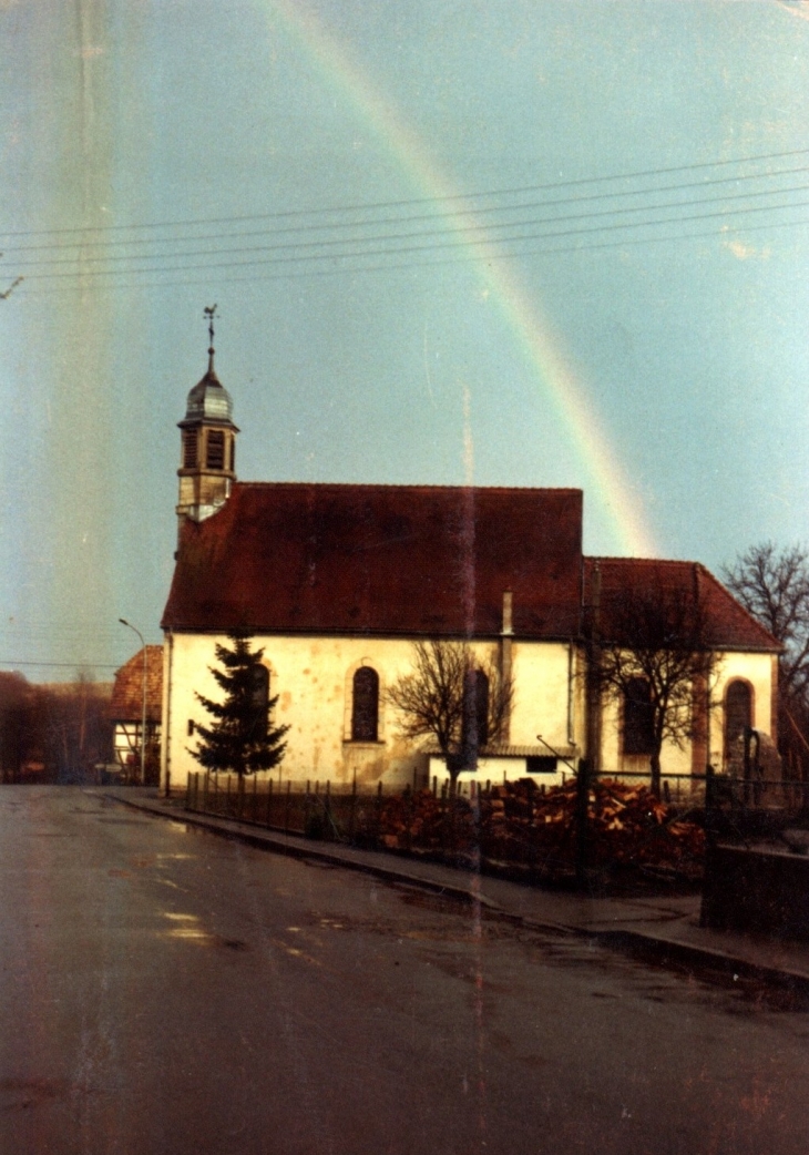 Eglise avec l'arc en ciel - Diefmatten