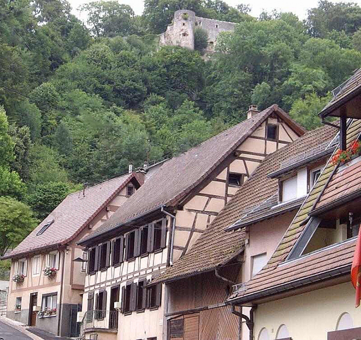 Les toits vus du château - Ferrette