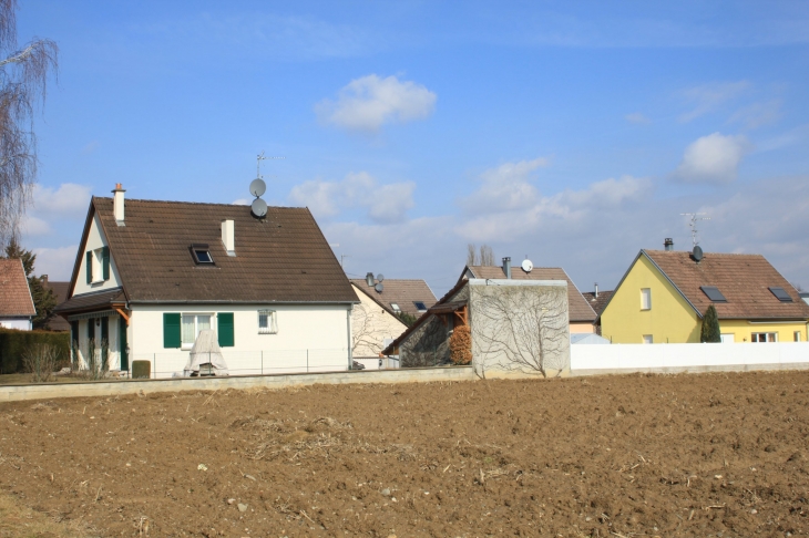 Le lotissement de la Verdure vu des champs - Hecken