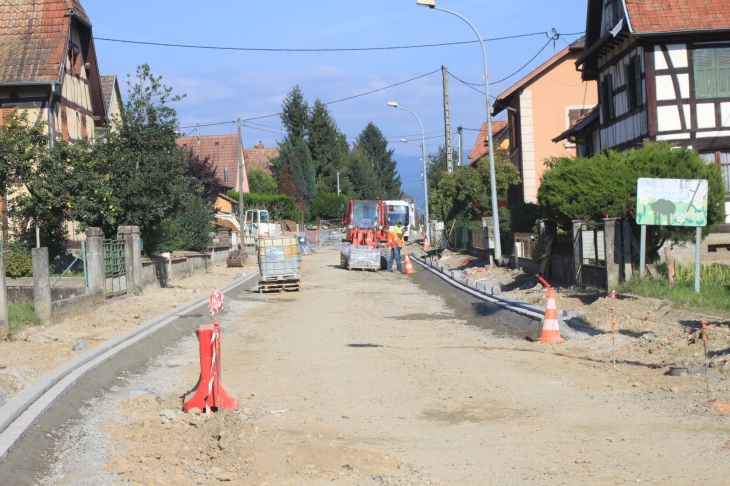 Bordures de trottoirs rue Principale - Hecken