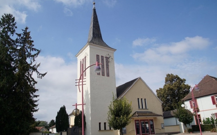 Temple Luthérien et église - Kunheim