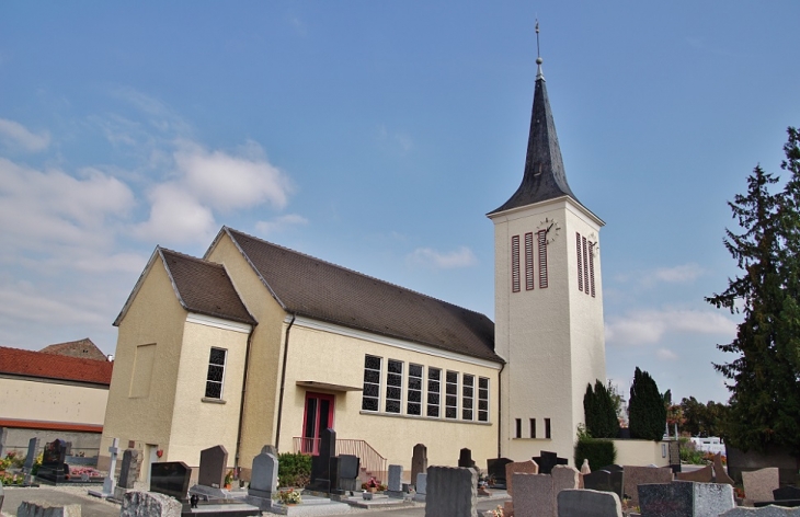 Temple Luthérien et église - Kunheim