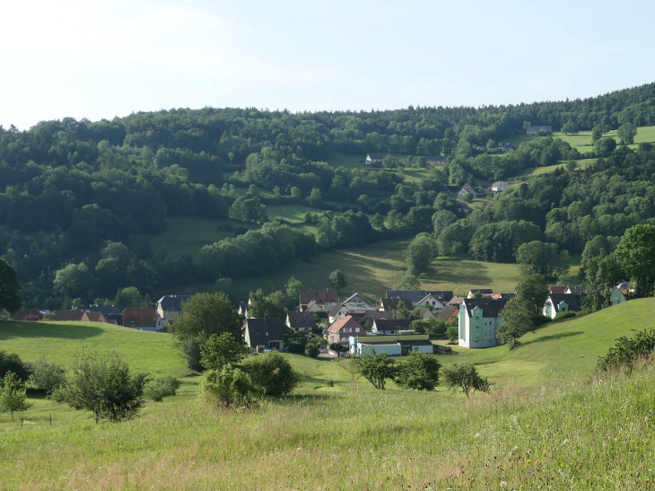 Vue sur un des 38 hameaux - Orbey