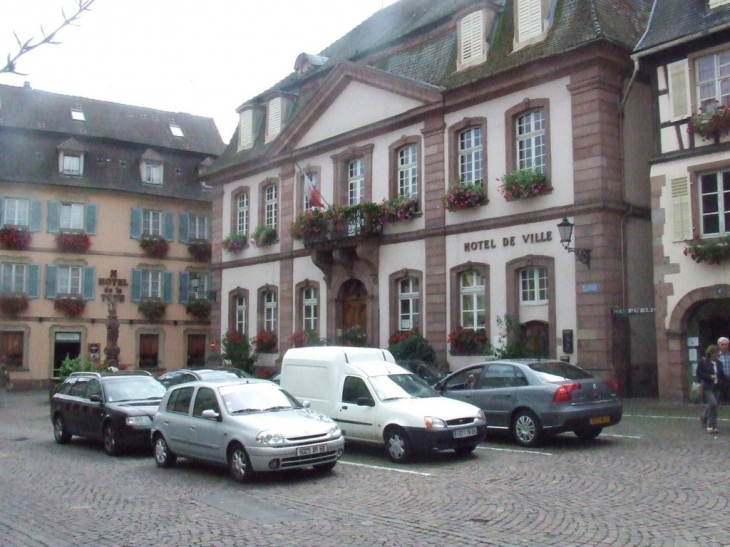 Mairie en fond - Ribeauvillé