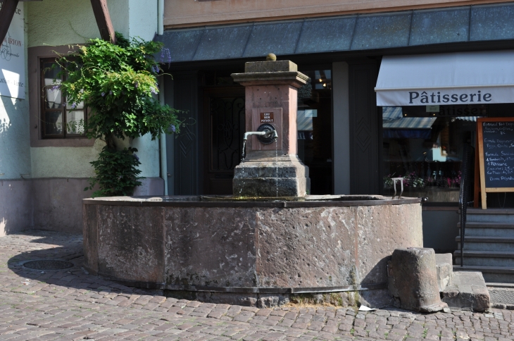 La fontaine rue du Général de Gaulle - Riquewihr