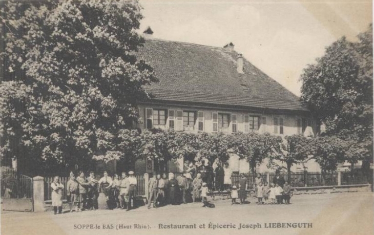 Epicerie Restaurant Liebenguth 1914 1918 - Soppe-le-Bas